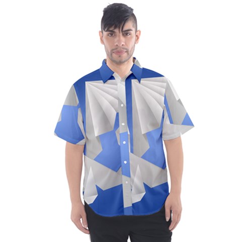 Origami Dragon Men s Short Sleeve Shirt by HermanTelo