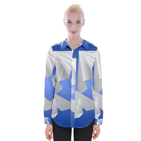 Origami Dragon Womens Long Sleeve Shirt by HermanTelo