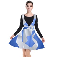 Origami Dragon Plunge Pinafore Dress