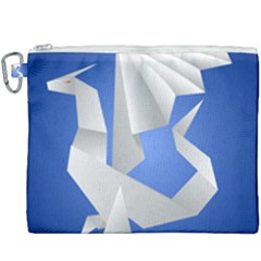 Origami Dragon Canvas Cosmetic Bag (xxxl) by HermanTelo