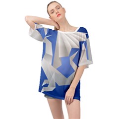 Origami Dragon Oversized Chiffon Top by HermanTelo