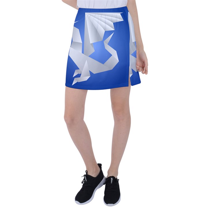 Origami Dragon Tennis Skirt