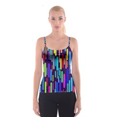 Abstract Line Spaghetti Strap Top