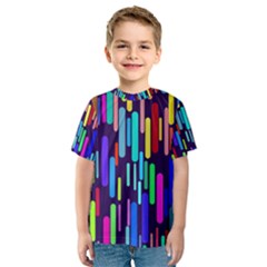 Abstract Line Kids  Sport Mesh Tee