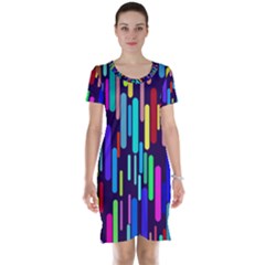 Abstract Line Short Sleeve Nightdress by HermanTelo