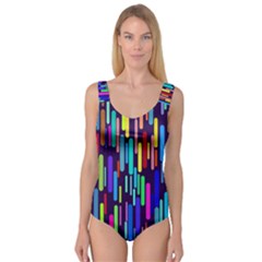 Abstract Line Princess Tank Leotard 