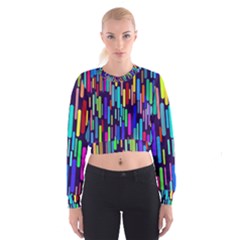 Abstract Line Cropped Sweatshirt