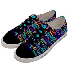 Abstract Line Men s Low Top Canvas Sneakers by HermanTelo