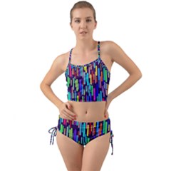 Abstract Line Mini Tank Bikini Set