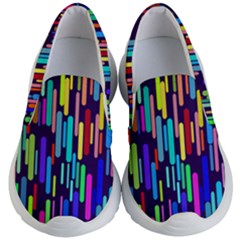 Abstract Line Kids Lightweight Slip Ons