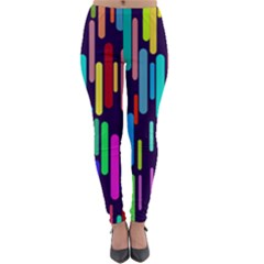 Abstract Line Lightweight Velour Leggings by HermanTelo