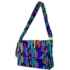 Abstract Line Full Print Messenger Bag (s)