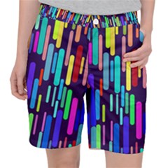 Abstract Line Pocket Shorts