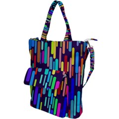 Abstract Line Shoulder Tote Bag