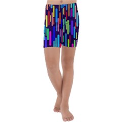 Abstract Line Kids  Lightweight Velour Capri Yoga Leggings