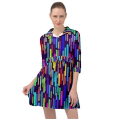 Abstract Line Mini Skater Shirt Dress by HermanTelo