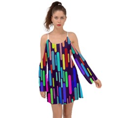 Abstract Line Kimono Sleeves Boho Dress by HermanTelo