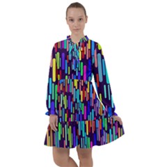 Abstract Line All Frills Chiffon Dress by HermanTelo