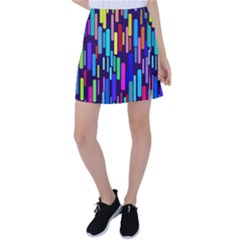 Abstract Line Tennis Skirt