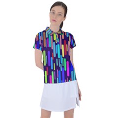 Abstract Line Women s Polo Tee