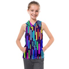 Abstract Line Kids  Sleeveless Hoodie