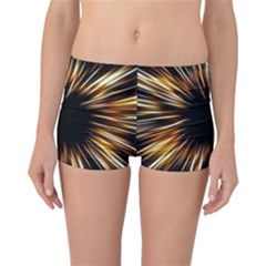 Color Gold Yellow Reversible Boyleg Bikini Bottoms