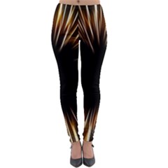 Color Gold Yellow Lightweight Velour Leggings