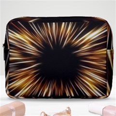 Color Gold Yellow Make Up Pouch (large)