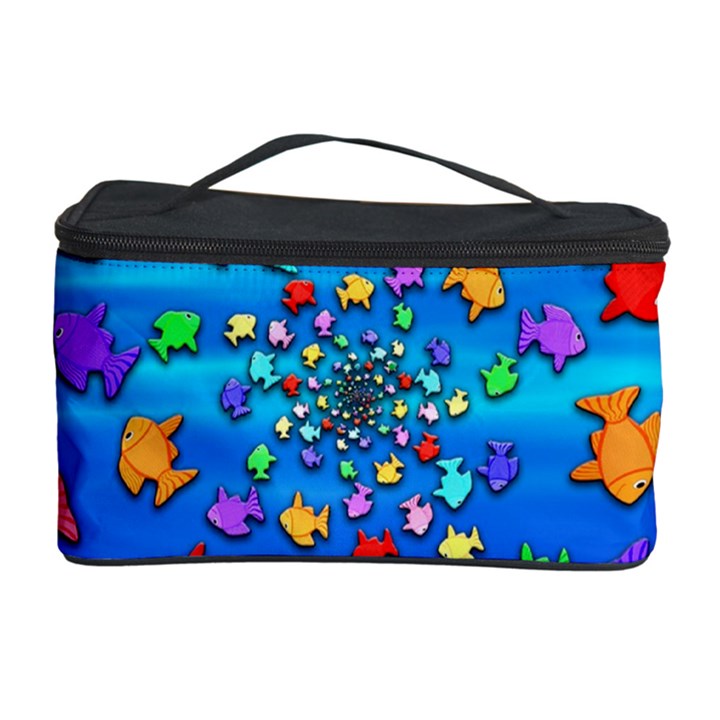 Fractal Art School Of Fishes Cosmetic Storage