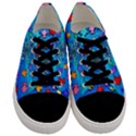 Fractal Art School Of Fishes Men s Low Top Canvas Sneakers View1