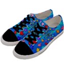 Fractal Art School Of Fishes Men s Low Top Canvas Sneakers View2