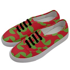 Retro Red And Greren Men s Classic Low Top Sneakers by MooMoosMumma