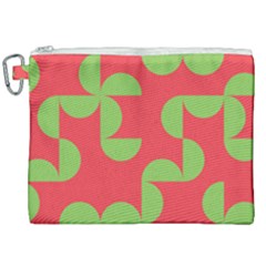 Retro Red And Greren Canvas Cosmetic Bag (xxl) by MooMoosMumma