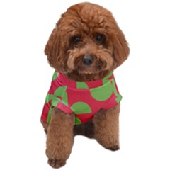 Retro Red And Greren Dog T-shirt