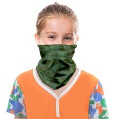 Green Army Camouflage Pattern Face Covering Bandana (kids)