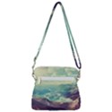 Landscape Mountains Lake River Zipper Messenger Bag View3