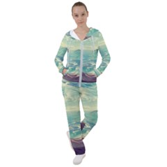 Landscape Mountains Lake River Women s Tracksuit