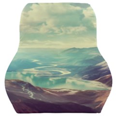 Landscape Mountains Lake River Car Seat Back Cushion 