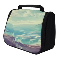 Landscape Mountains Lake River Full Print Travel Pouch (small) by HermanTelo