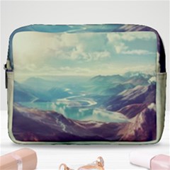 Landscape Mountains Lake River Make Up Pouch (large) by HermanTelo