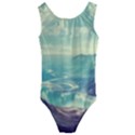 Landscape Mountains Lake River Kids  Cut-Out Back One Piece Swimsuit View1