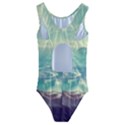 Landscape Mountains Lake River Kids  Cut-Out Back One Piece Swimsuit View2