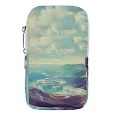 Landscape Mountains Lake River Waist Pouch (large) by HermanTelo