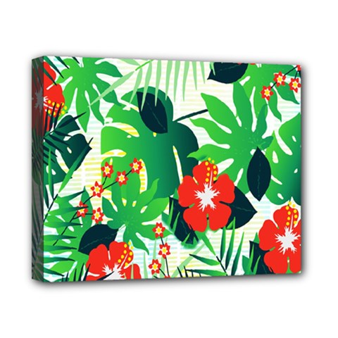 Tropical Leaf Flower Digital Canvas 10  X 8  (stretched) by Mariart