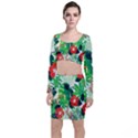 Tropical Leaf Flower Digital Top and Skirt Sets View1