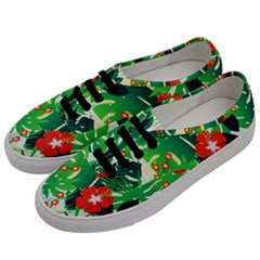 Tropical Leaf Flower Digital Men s Classic Low Top Sneakers by Mariart