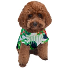 Tropical Leaf Flower Digital Dog T-shirt