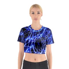 Lines Flash Light Mystical Fantasy Cotton Crop Top