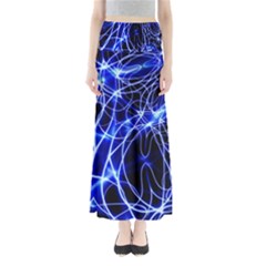 Lines Flash Light Mystical Fantasy Full Length Maxi Skirt