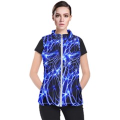 Lines Flash Light Mystical Fantasy Women s Puffer Vest